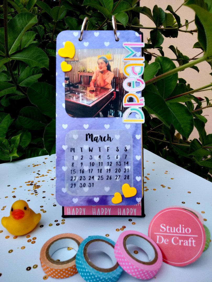 Handmade Personalized Desktop Calendar HandMade Gifts