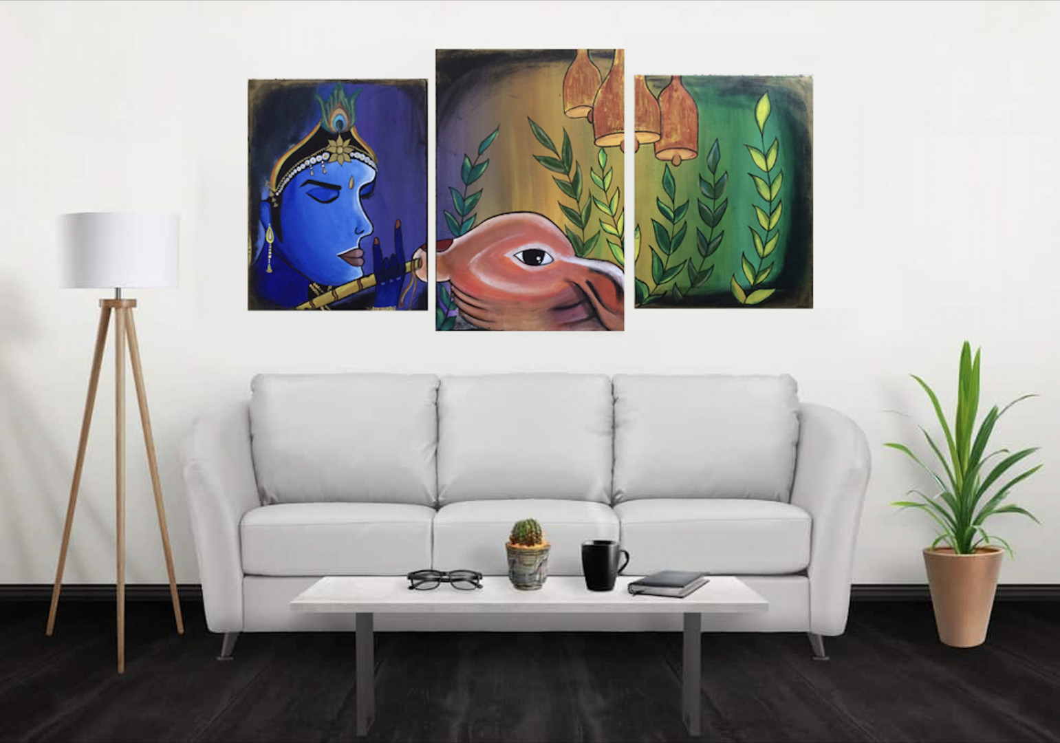 Abstract Krishna Painting