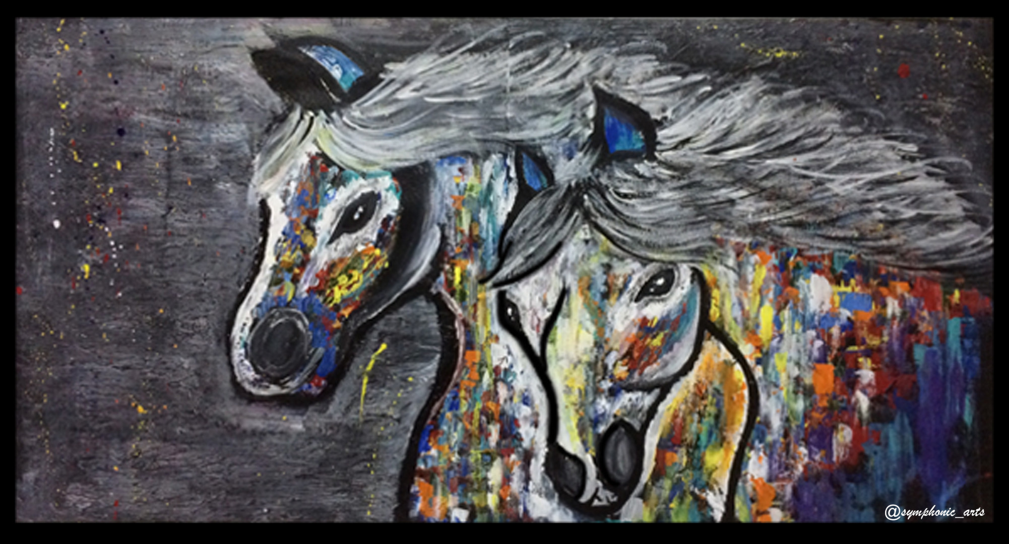 Horse Abstract Painting