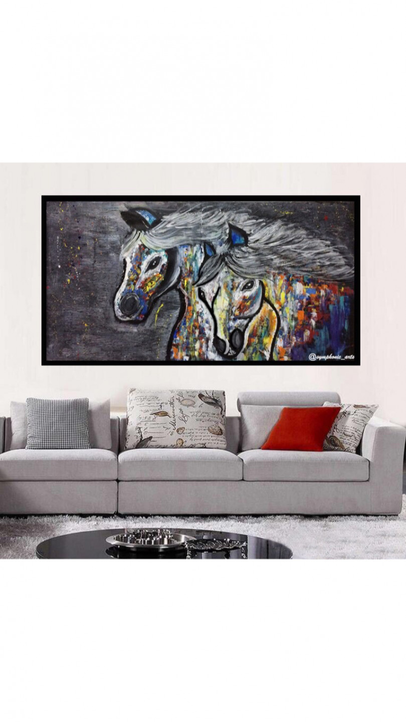 Horse Abstract Painting
