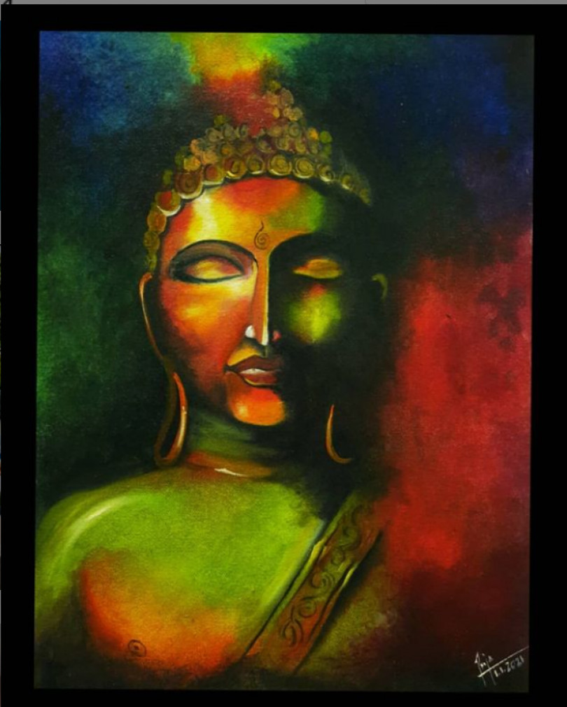 buddha painting (A3)