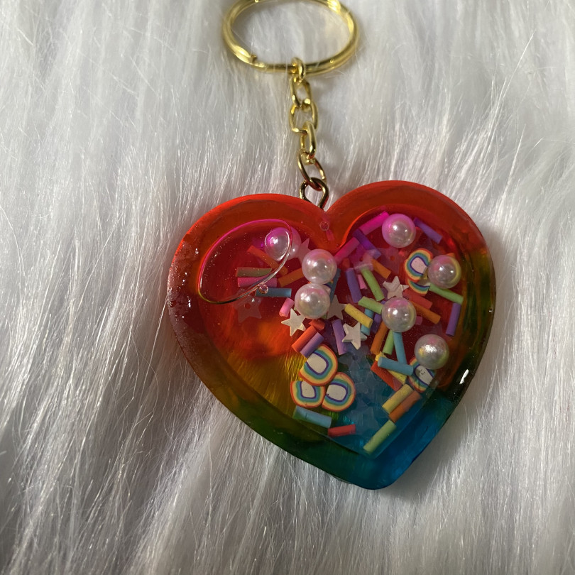 Shaker Heart Keychain