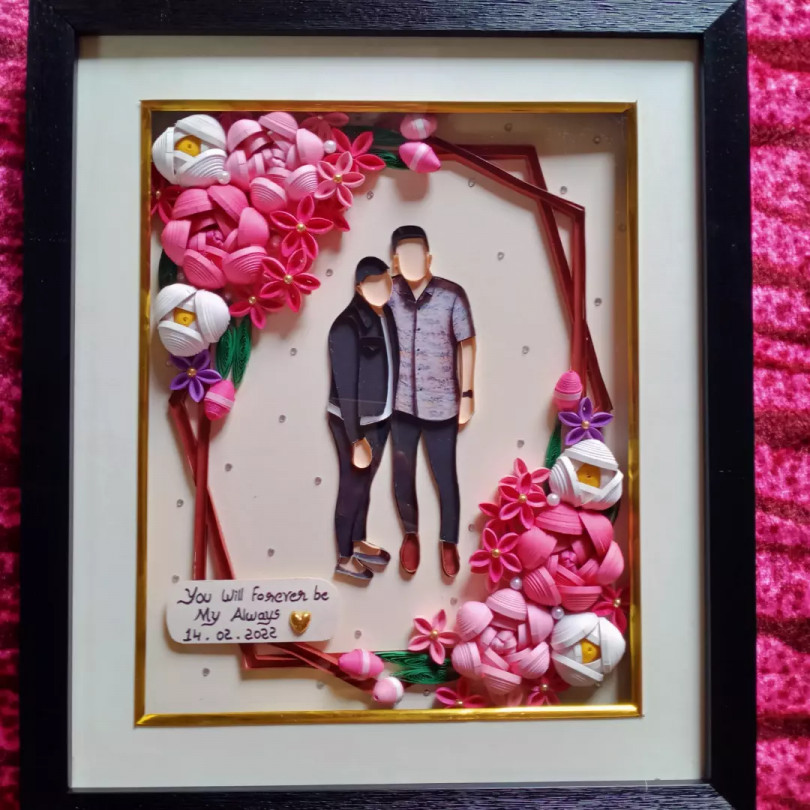 Portrait Frame of quilling