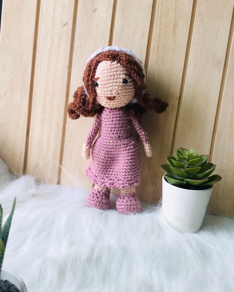 Doll  | Handmade Toys | Crochet | Child Safe | For up to 13 years | Doll for Girls | Amigurumi Soft Toy | For Birthday gifts