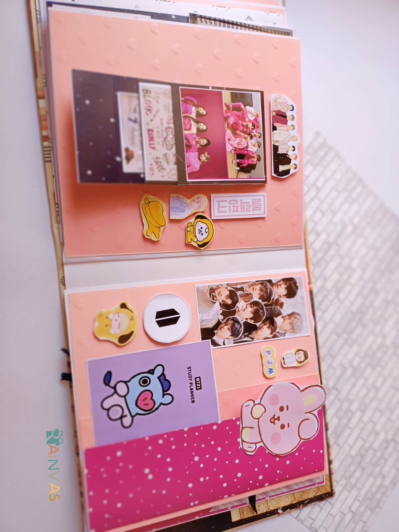 Kpop BTS Blackpink personalised with photo Scrapbook for girls