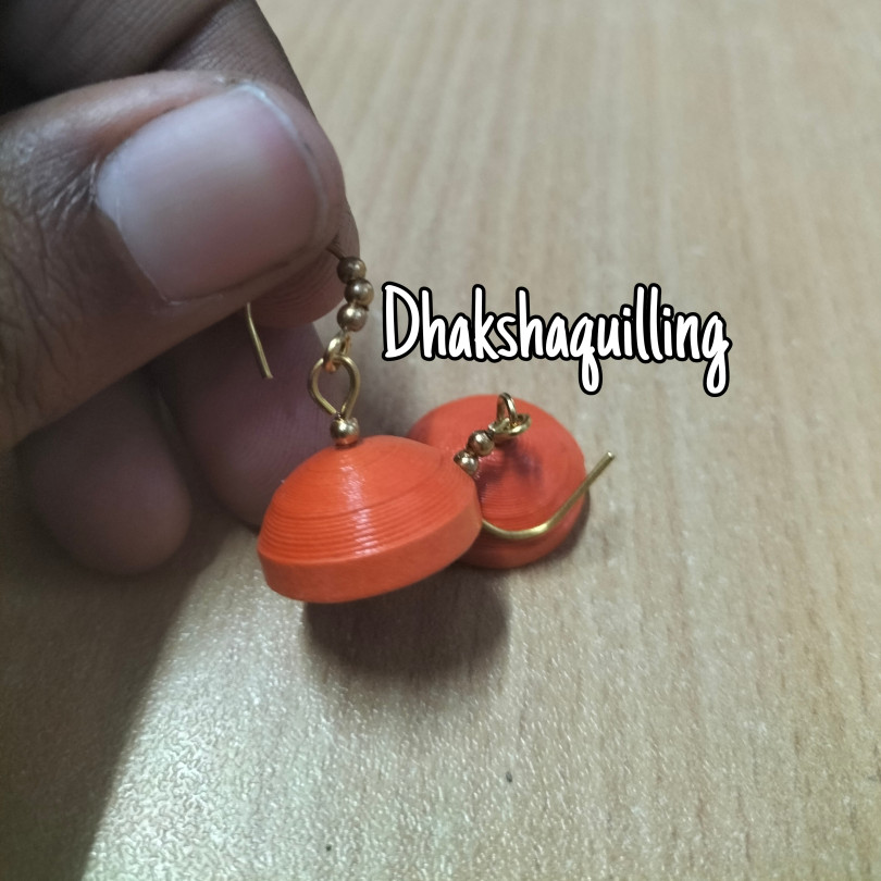 Paper Quilled Lotus Earrings - Free Pattern - Honey's Quilling