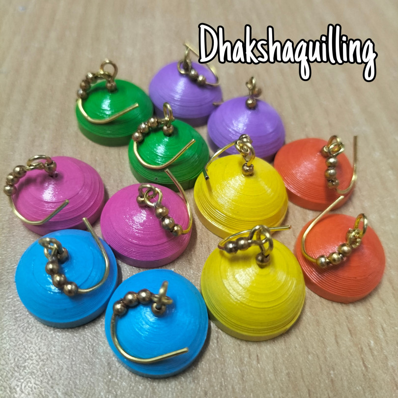 Quilling Earrings Simple and Pretty  5 Steps with Pictures   Instructables