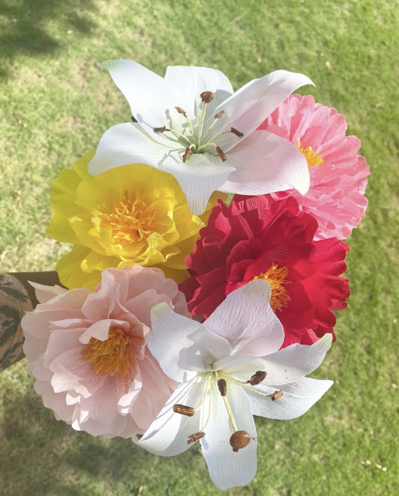 Handmade Peony flowers