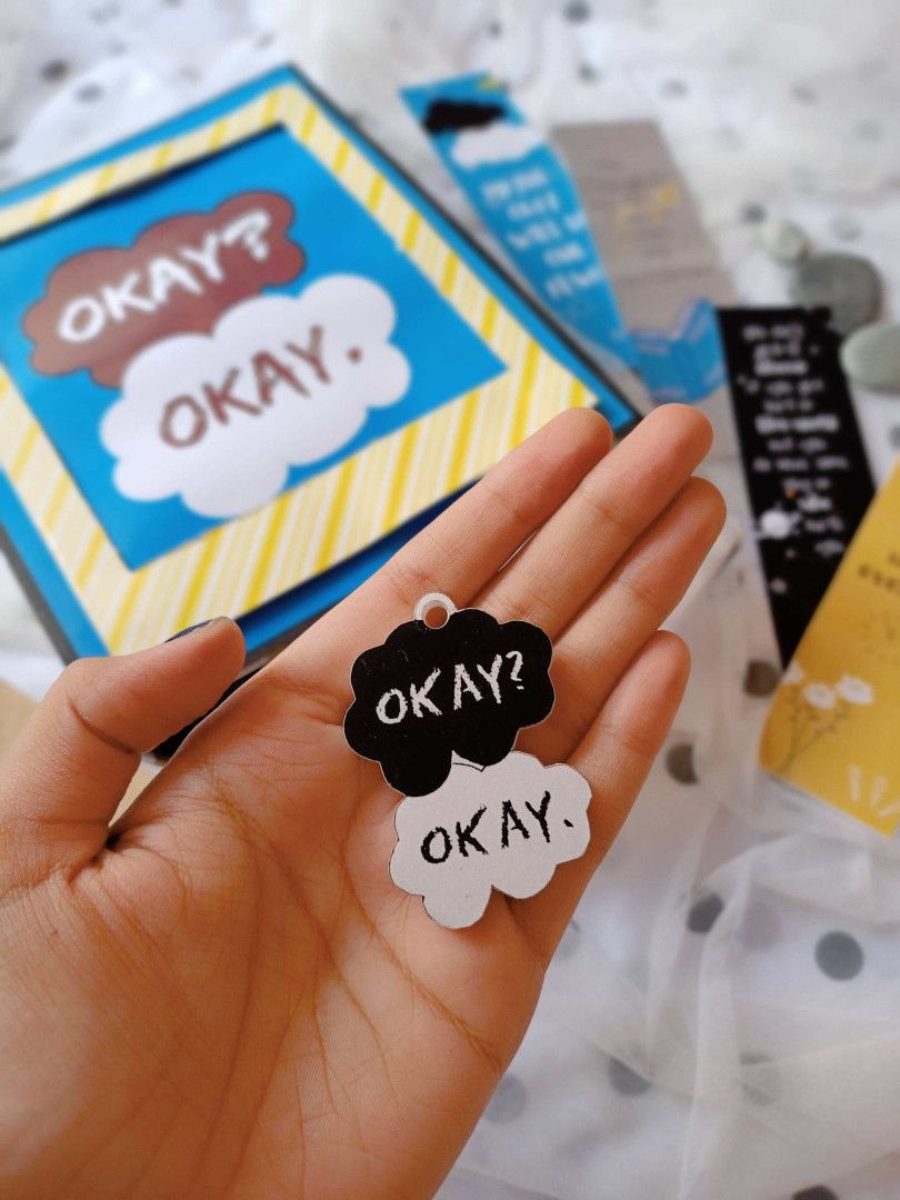 Okay okay The fault in our stars keychain