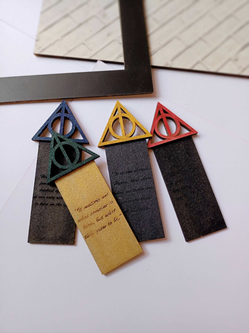 Harry potter Deathly Hallows Bookmarks for kids and fans