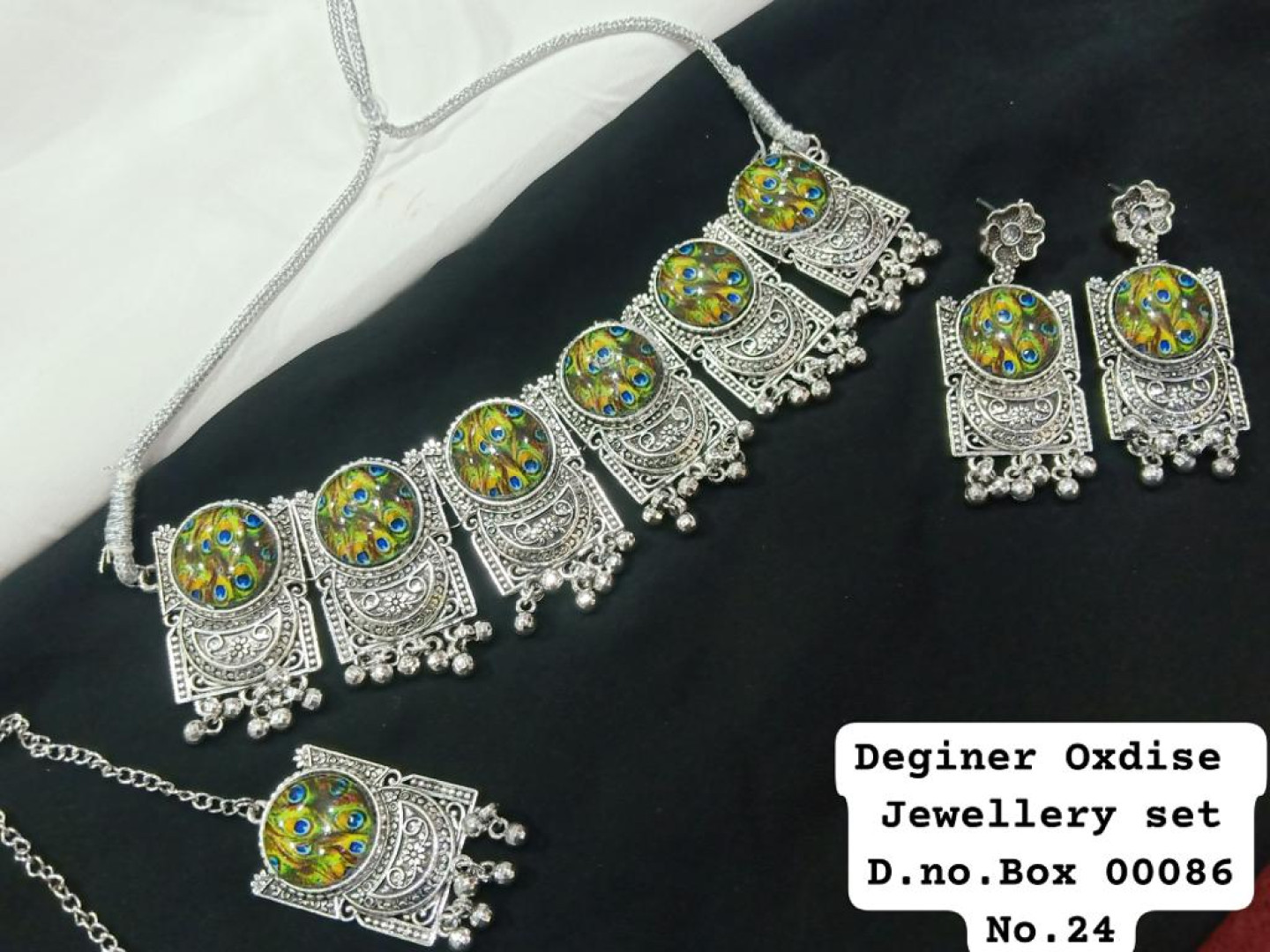 Traditional Peacock Necklace set with earring