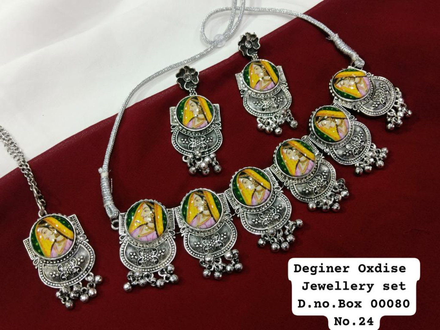 Traditional Oxidized Necklace set with earring