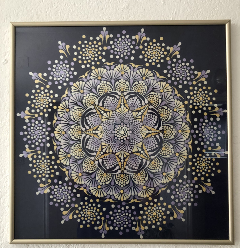 Mandala Acrylic Painting on Canvas