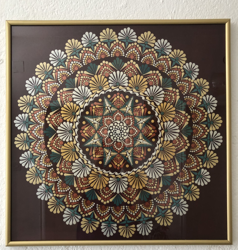 Mandala Acrylic Painting on Canvas