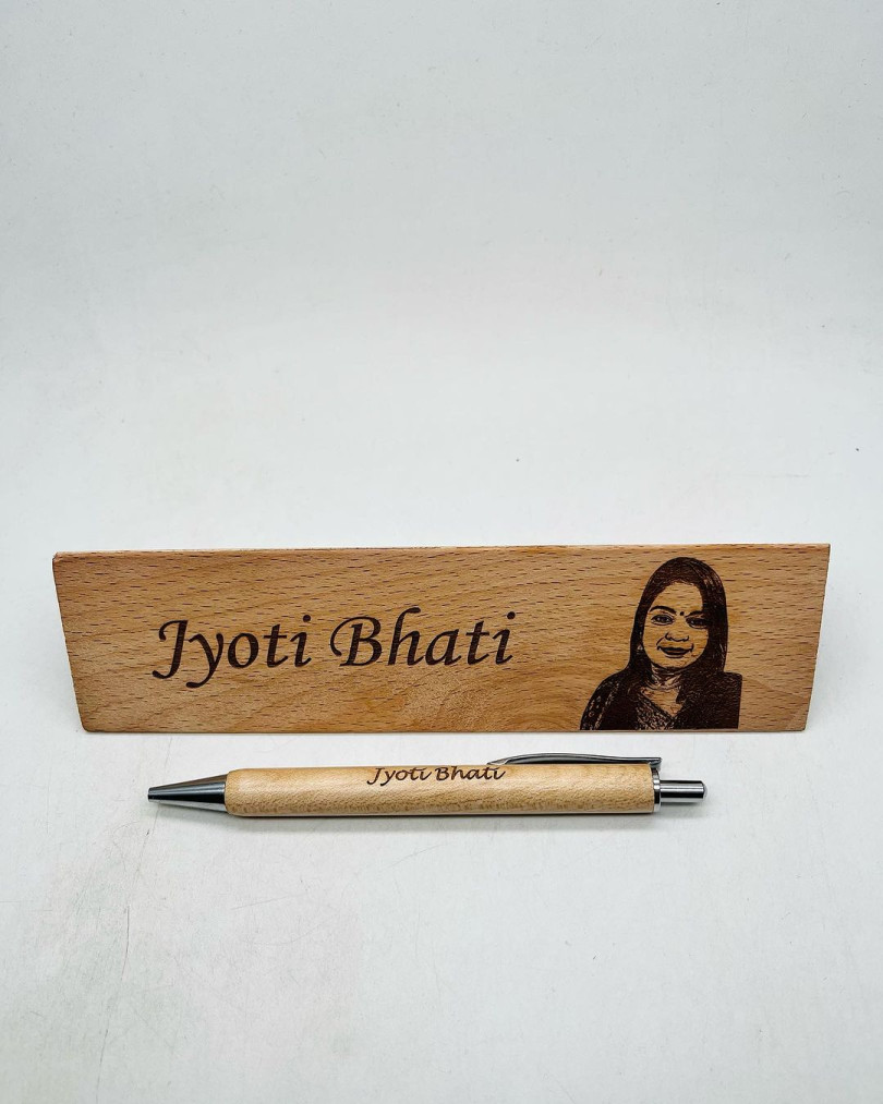 Pen Stand With Customised Photo and Name