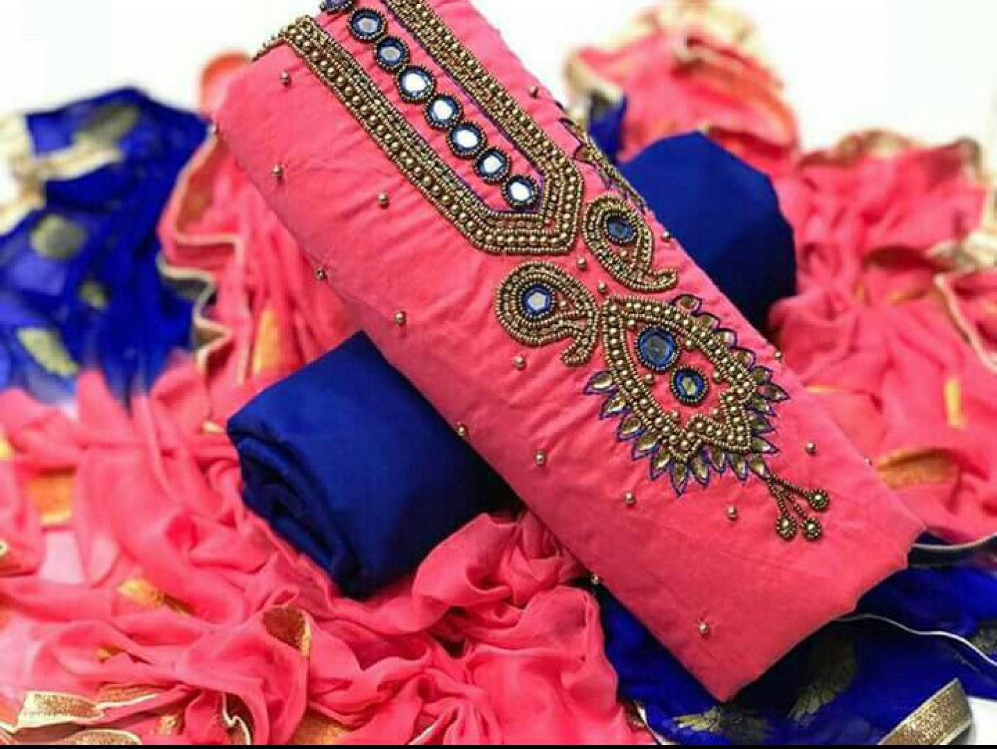 Handmade embroidery salwar suit for women