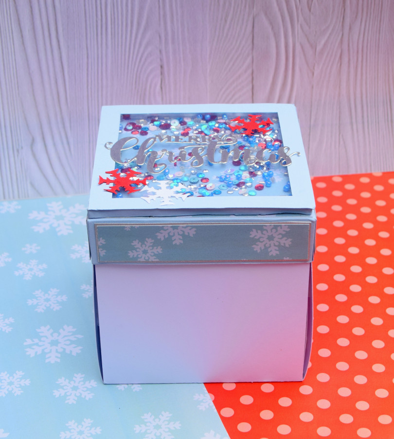 Unique Christmas Exploding Gift Box with your own wishes